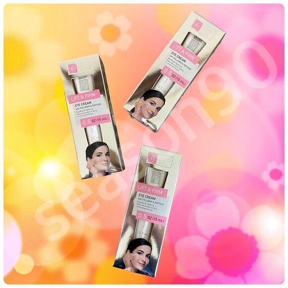 SET of (3) Global Beauty Care Lift & Firm Eye Cream with Collagen & Peptides NIB - Picture 9 of 9